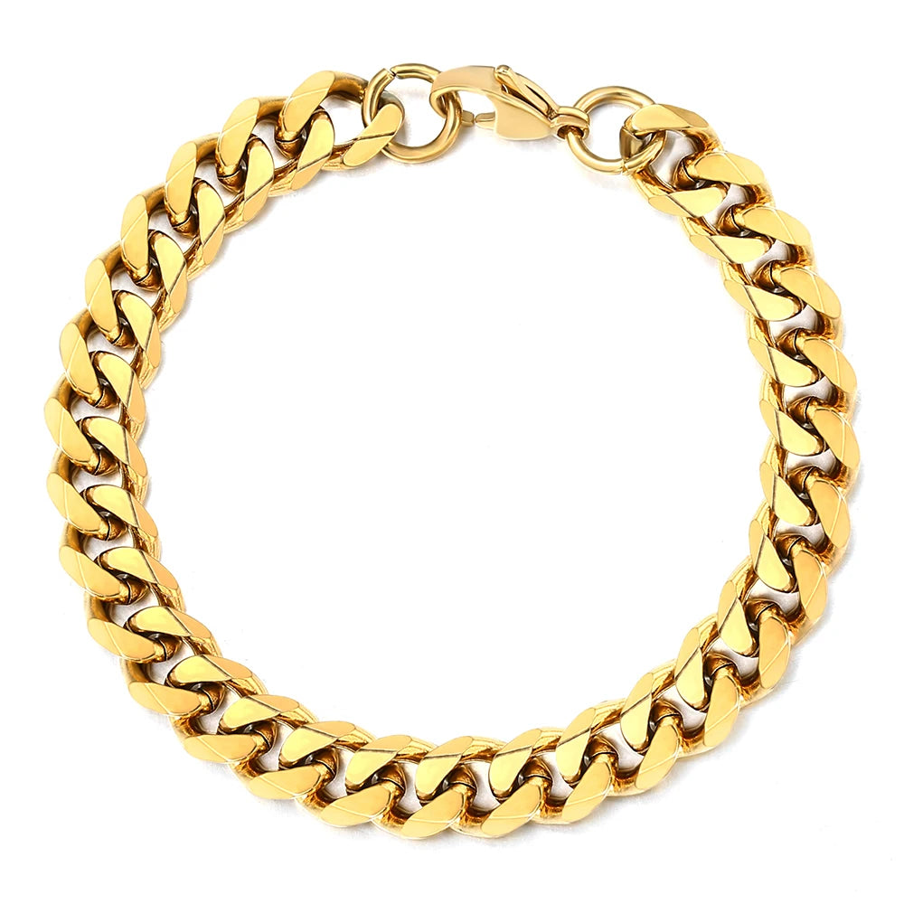 Cuban Link Anklet-Curb Cuban Link Anklets