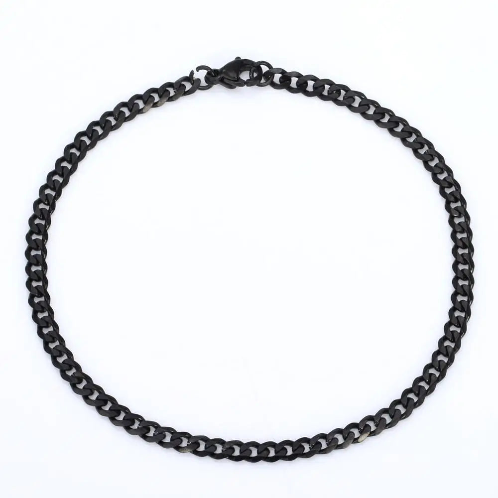 Cuban Link Anklet-Curb Cuban Link Anklets