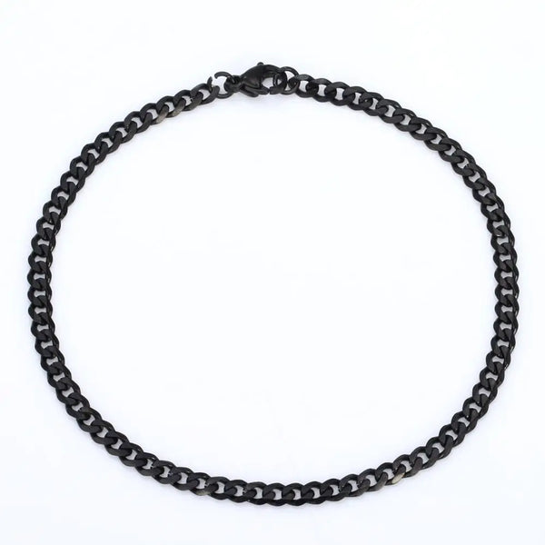 Cuban Link Anklet-Curb Cuban Link Anklets