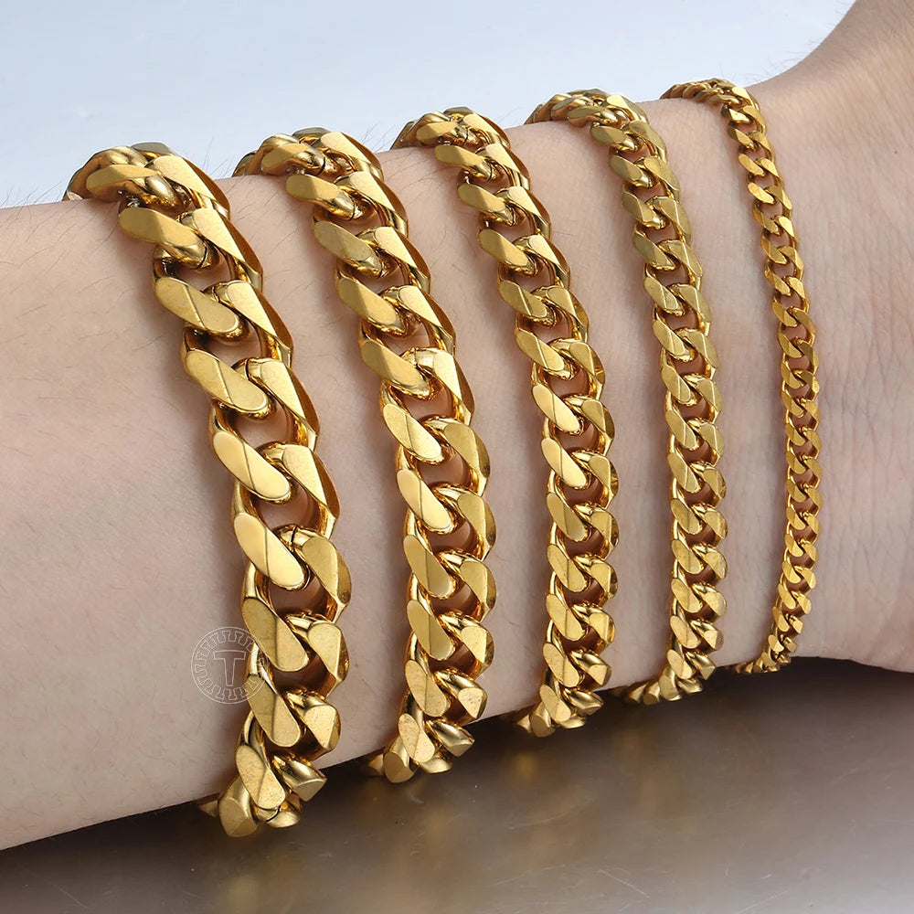 Cuban Bracelets-Curb Cuban Link Bracelets